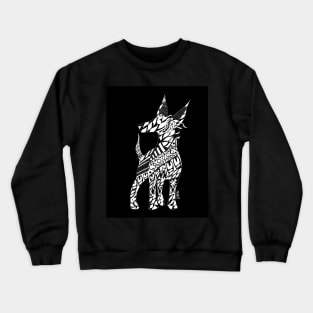 xoloesquincle dog xolo ecopop in mexican underworld art pet Crewneck Sweatshirt